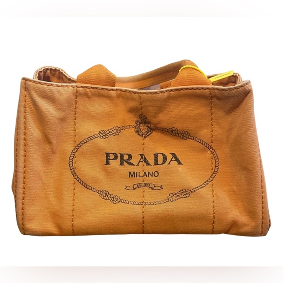 Prada Handbags - Prada Canapa Orange Medium size